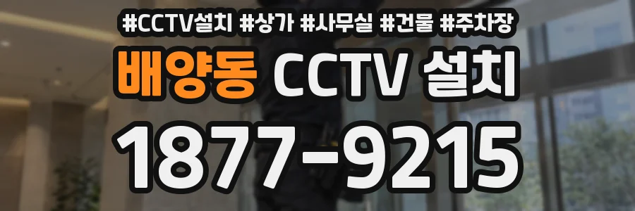 배양동 CCTV 설치