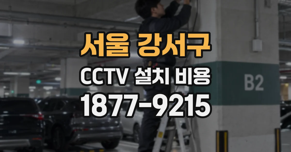 서울 강서구 CCTV 설치 비용