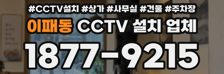 이패동 CCTV 설치 업체