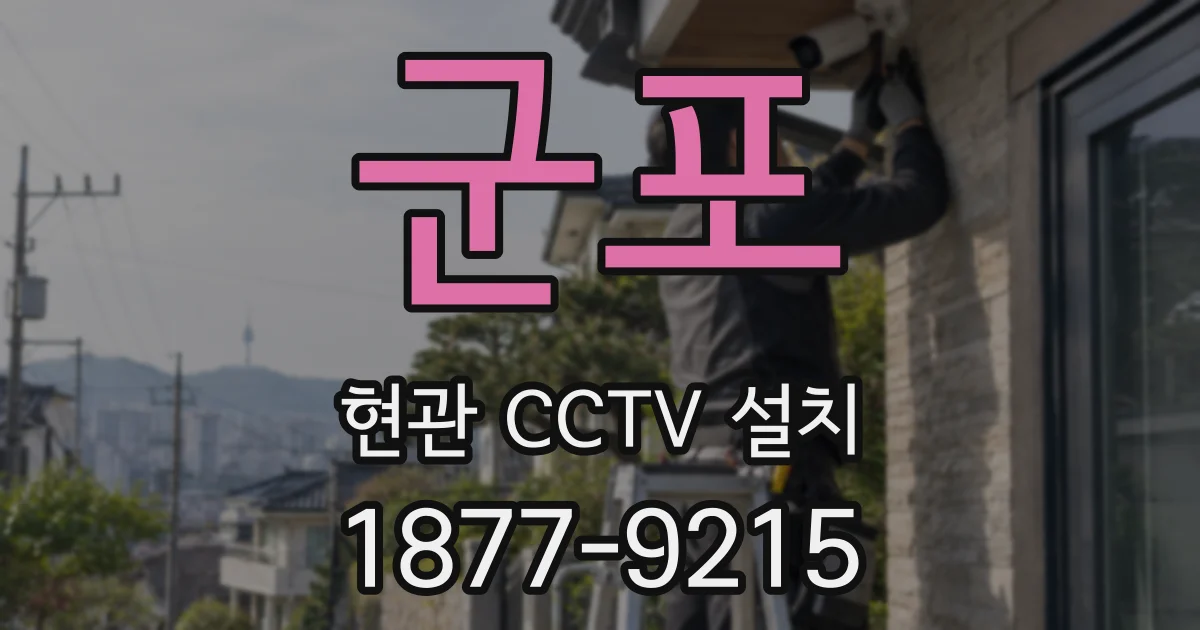 군포 현관 CCTV 설치