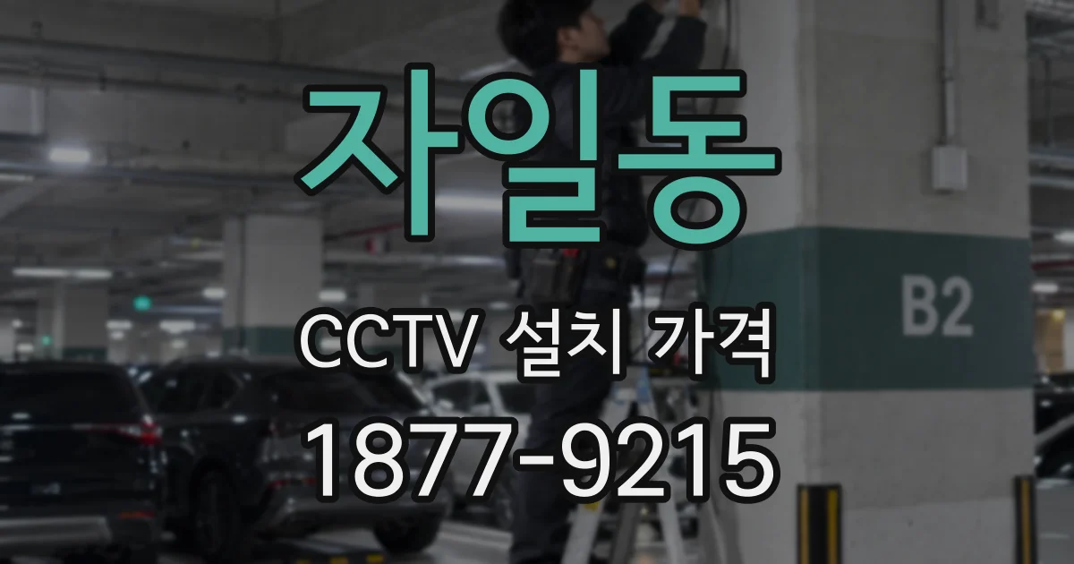 자일동 CCTV 설치 가격