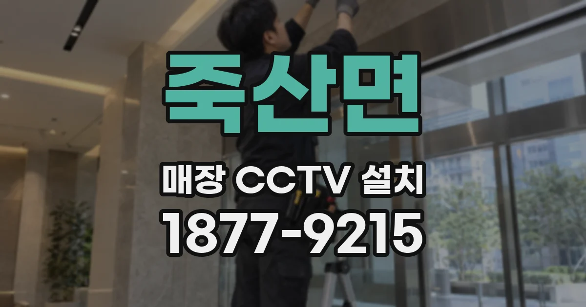 죽산면 매장 CCTV 설치