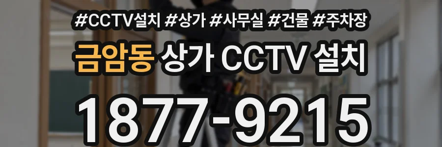 금암동 상가 CCTV 설치