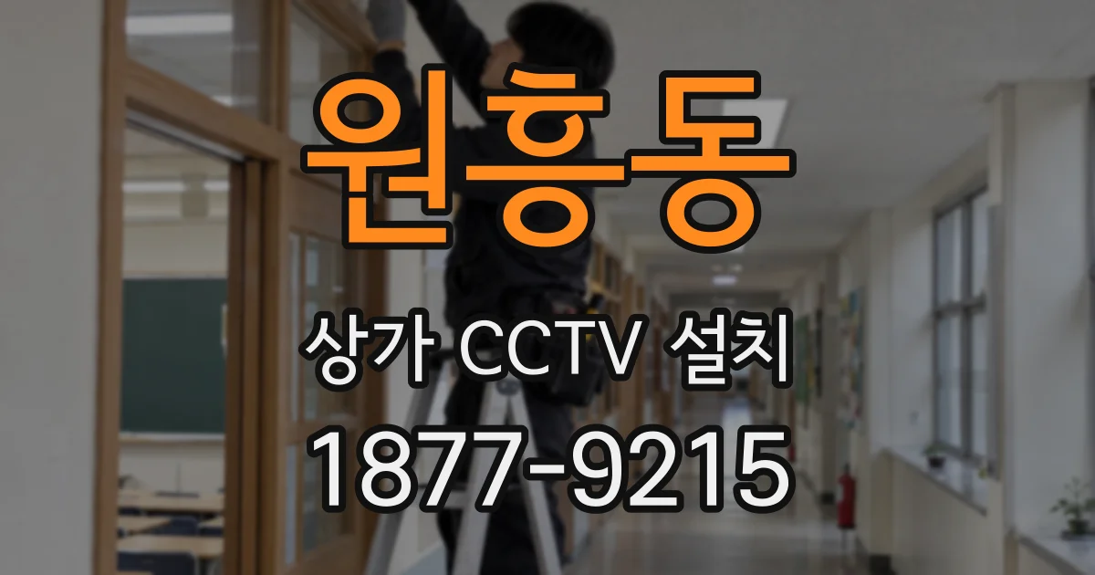원흥동 상가 CCTV 설치