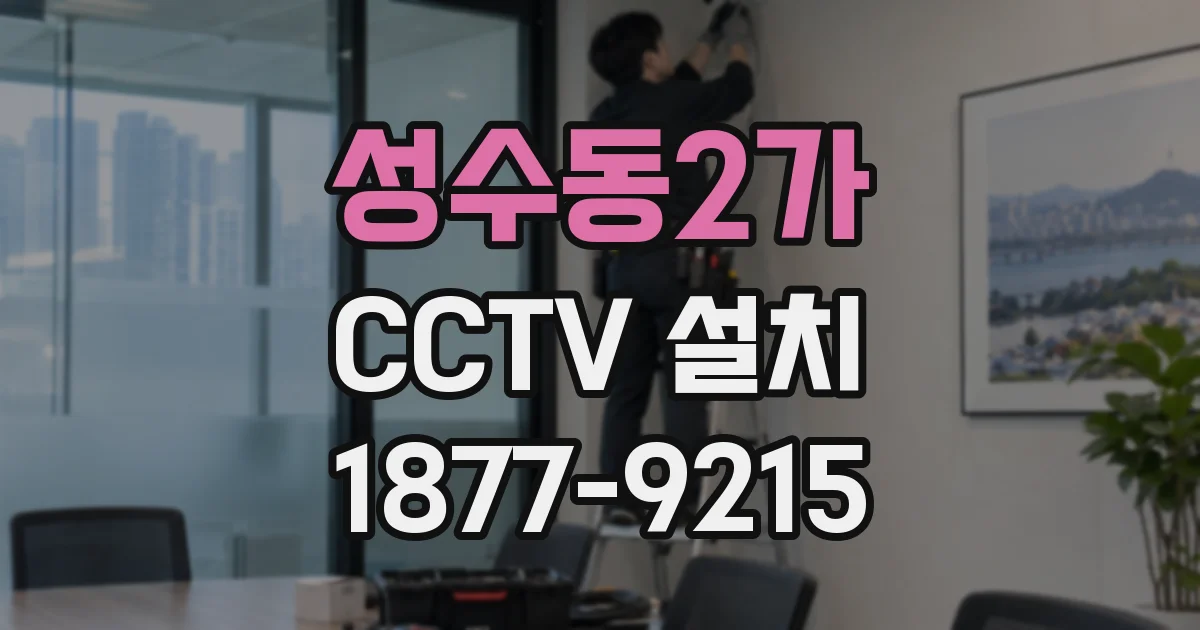성수동2가 CCTV 설치
