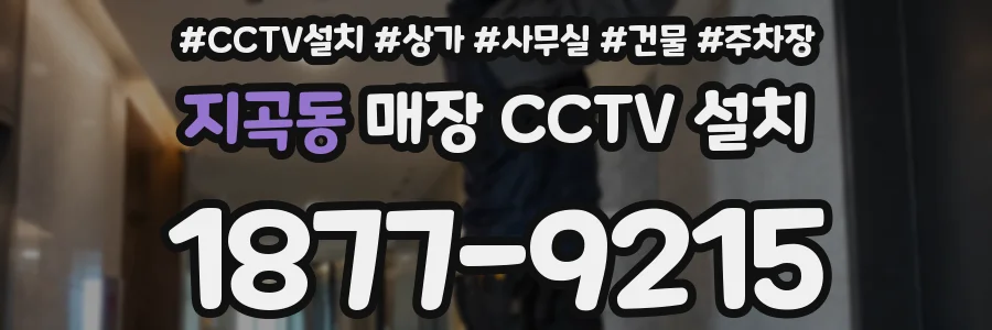 지곡동 매장 CCTV 설치