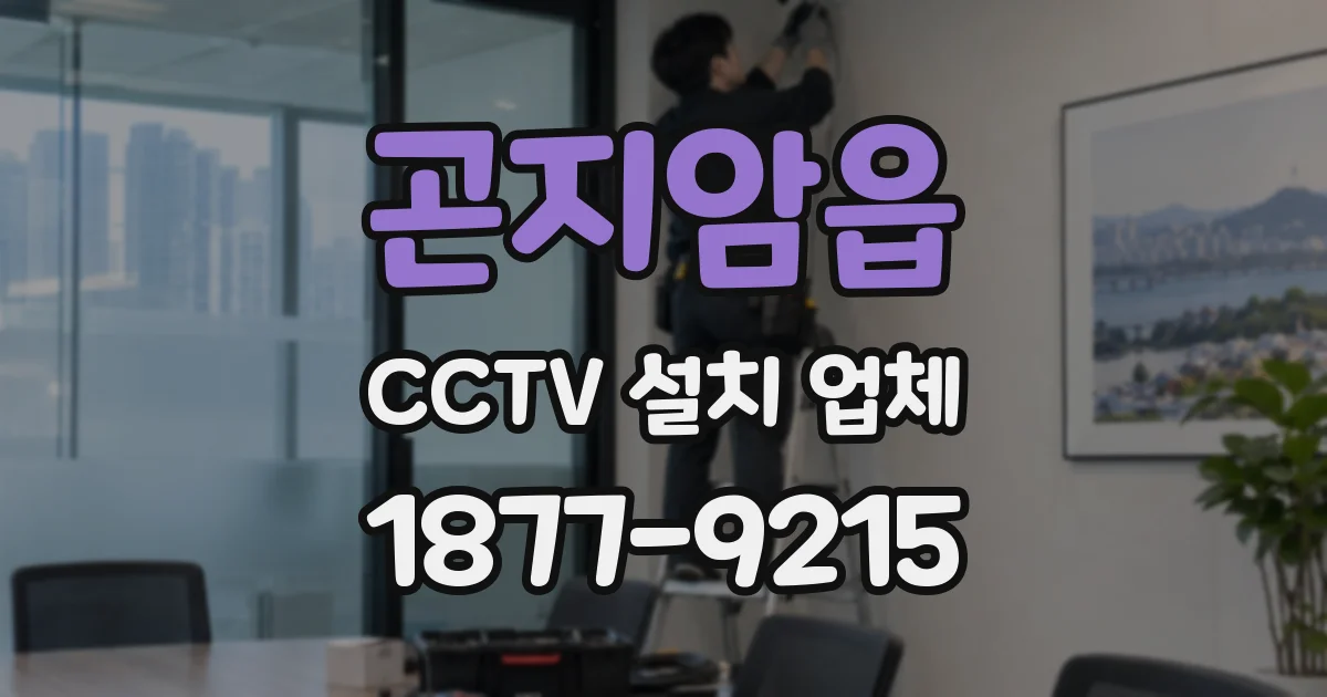 곤지암읍 CCTV 설치 업체