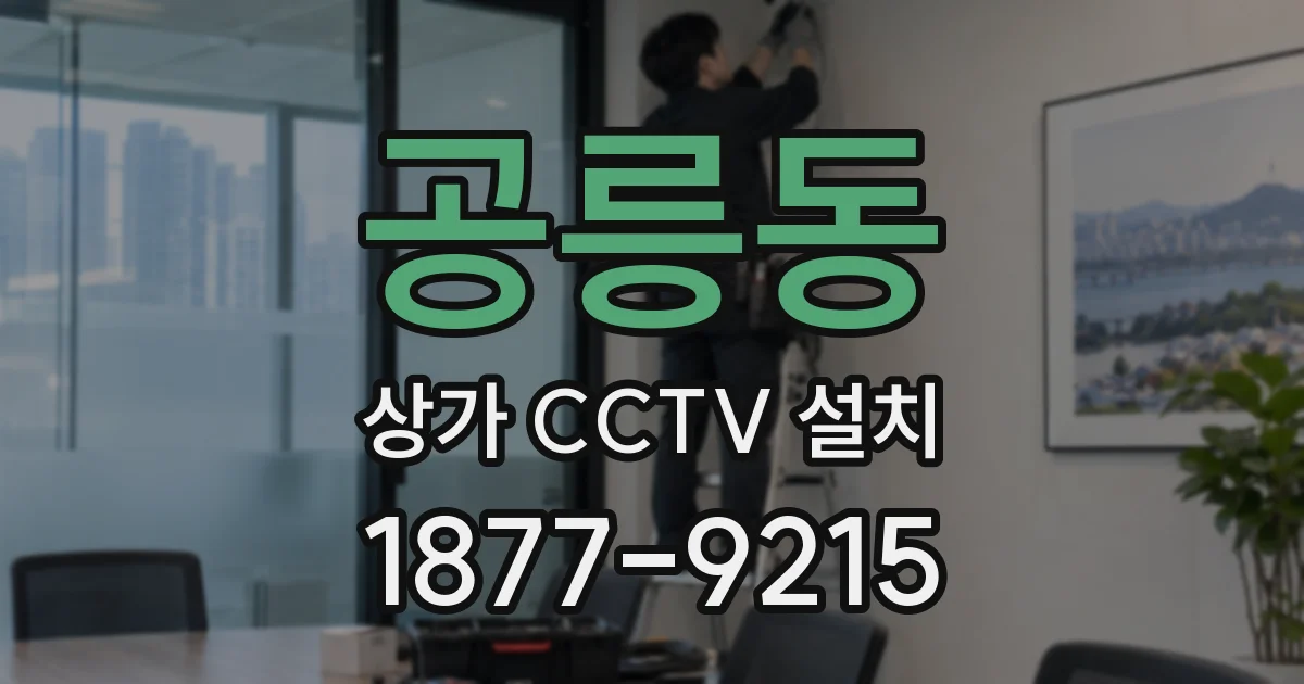 공릉동 상가 CCTV 설치