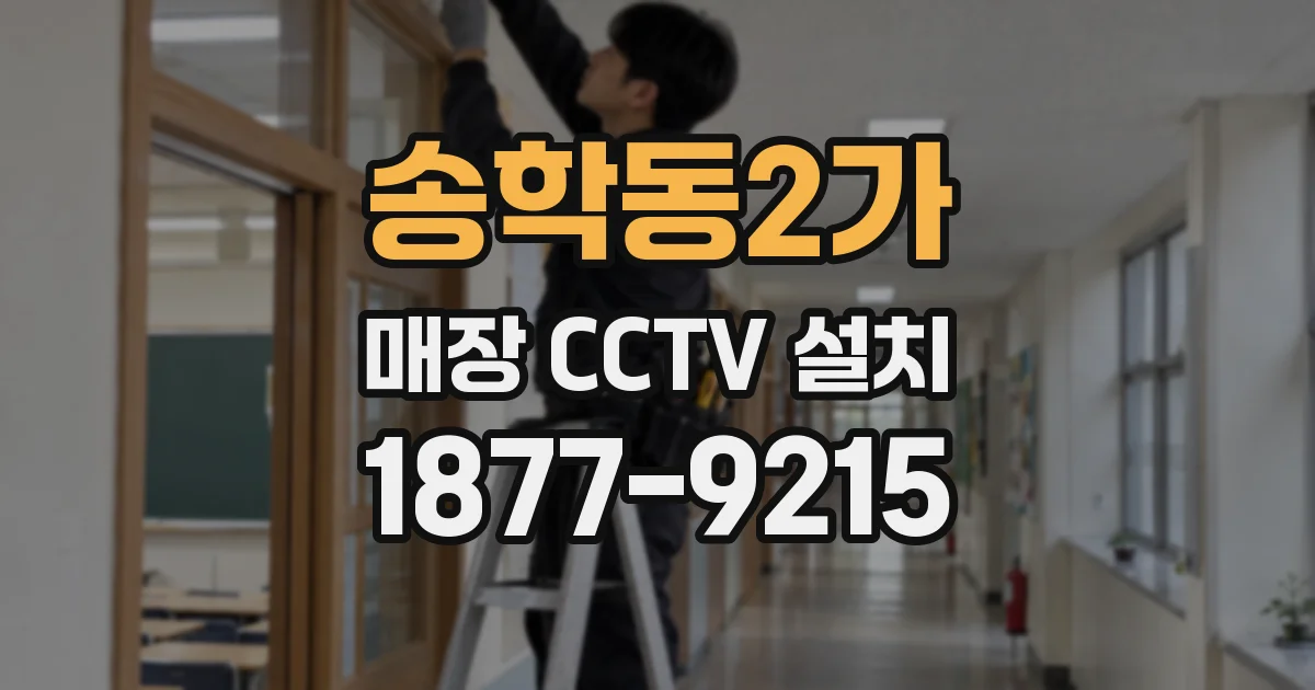 송학동2가 매장 CCTV 설치