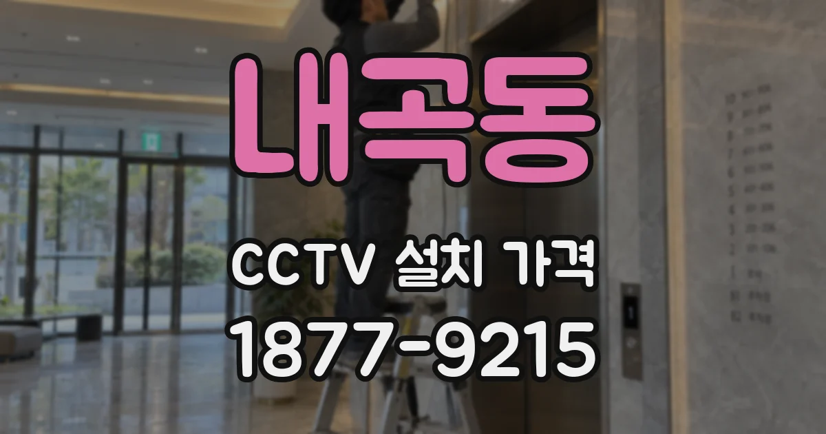 내곡동 CCTV 설치 가격