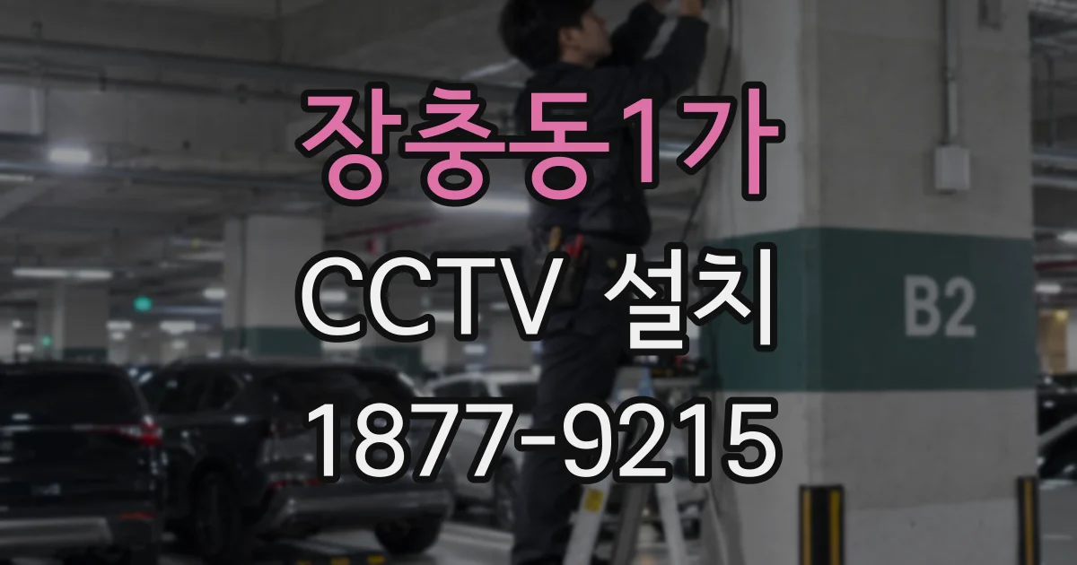 장충동1가 CCTV 설치