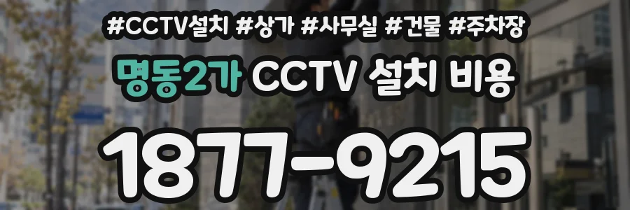 명동2가 CCTV 설치 비용