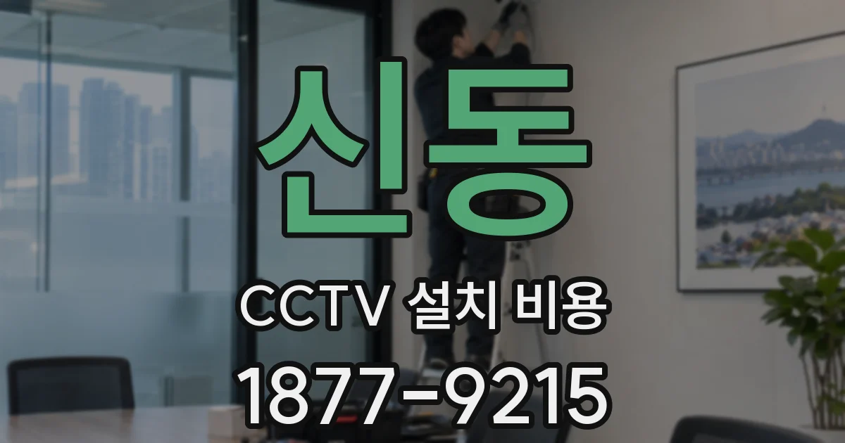 신동 CCTV 설치 비용