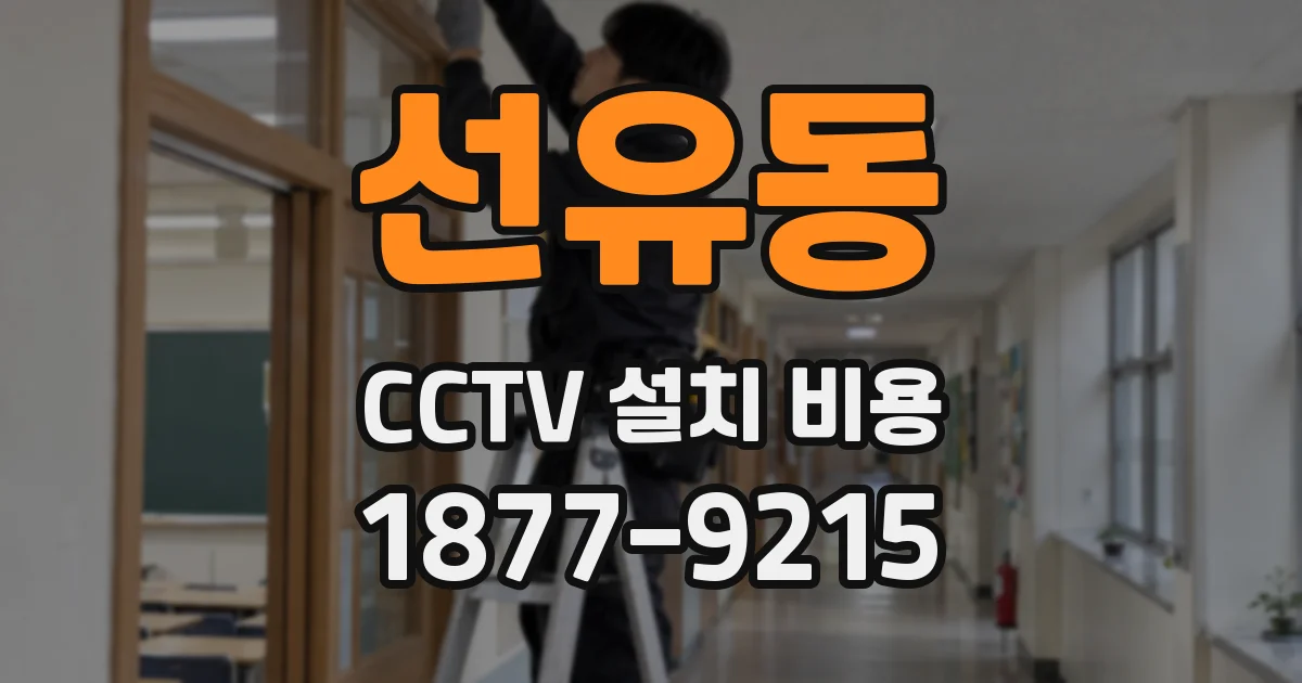 선유동 CCTV 설치 비용
