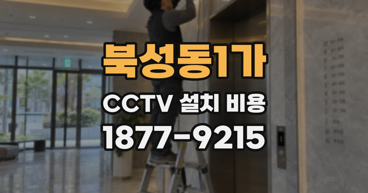 북성동1가 CCTV 설치 비용
