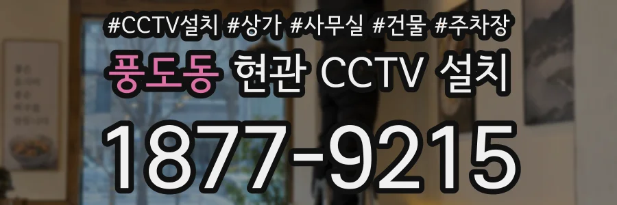 풍도동 현관 CCTV 설치