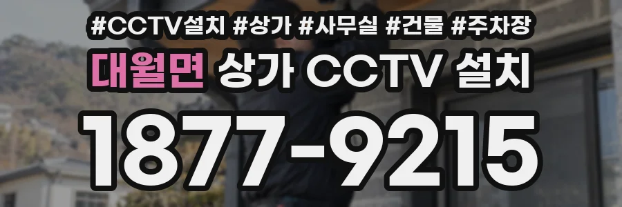 대월면 상가 CCTV 설치
