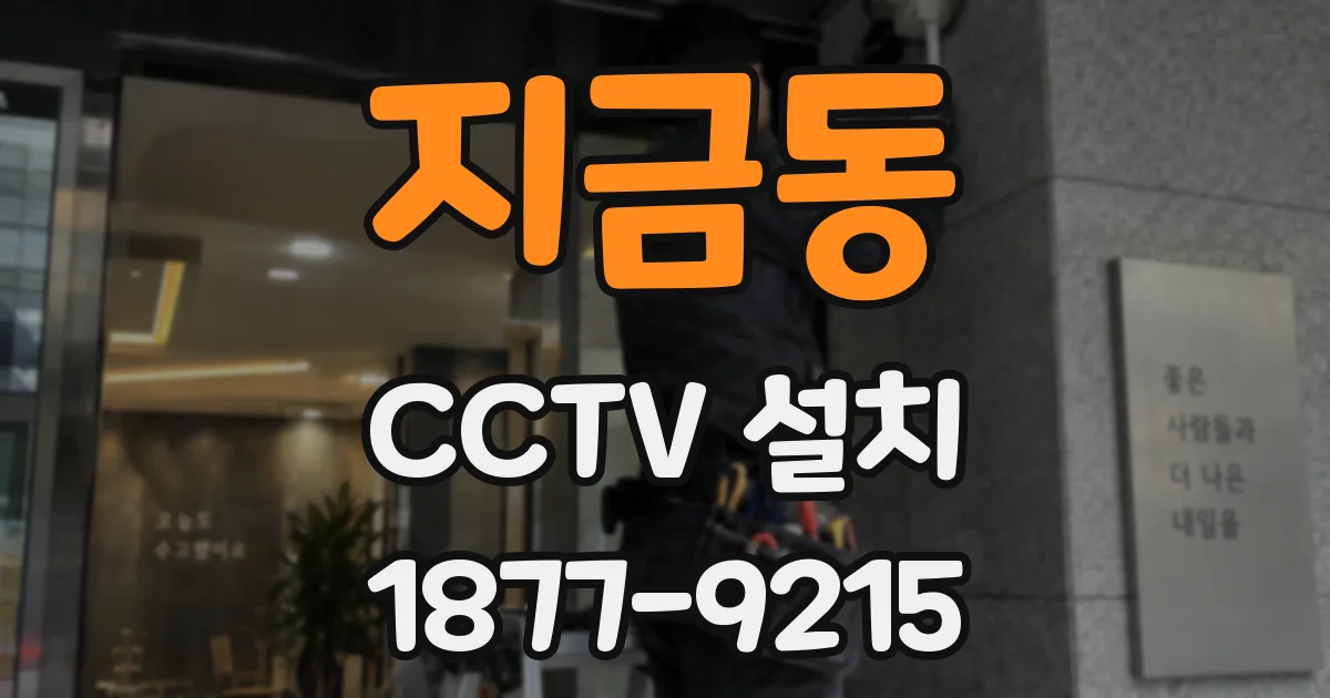 지금동 CCTV 설치
