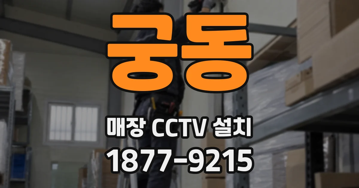 궁동 매장 CCTV 설치