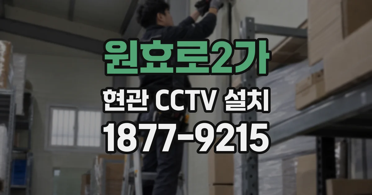 원효로2가 현관 CCTV 설치