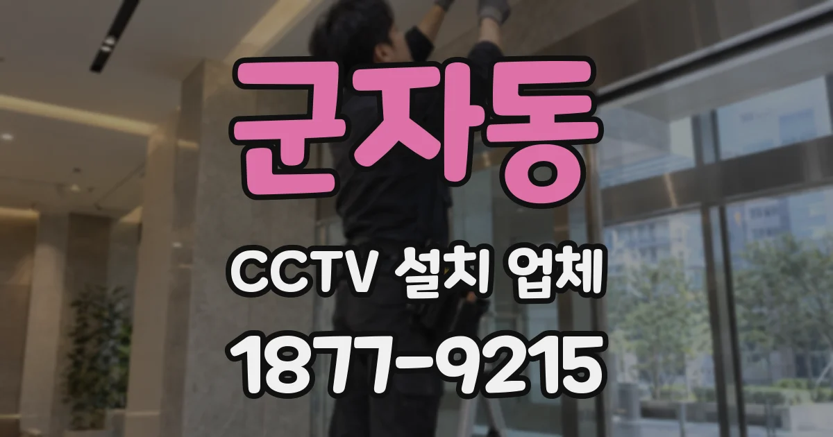 군자동 CCTV 설치 업체