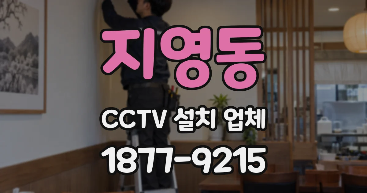 지영동 CCTV 설치 업체