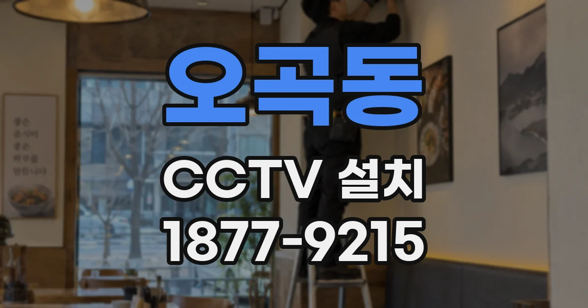 오곡동 CCTV 설치