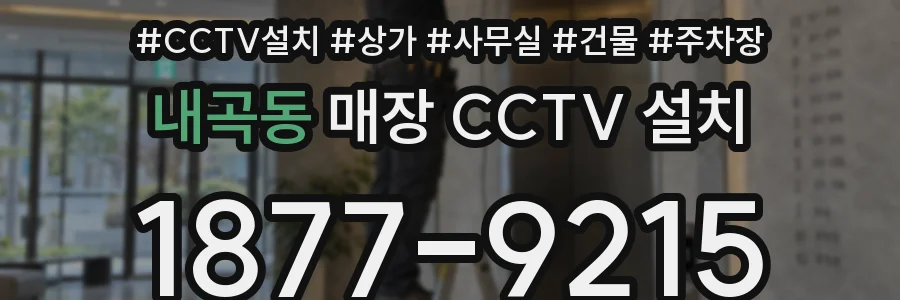 내곡동 매장 CCTV 설치