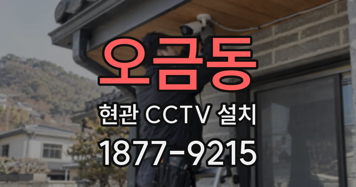 오금동 현관 CCTV 설치