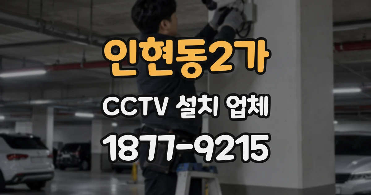 인현동2가 CCTV 설치 업체