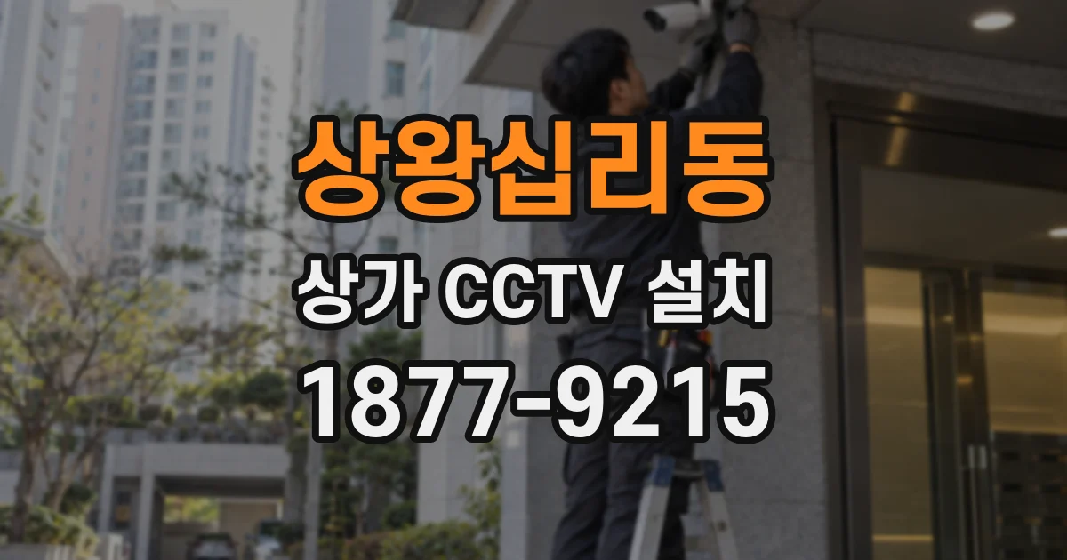 상왕십리동 상가 CCTV 설치