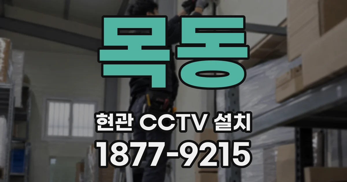 목동 현관 CCTV 설치