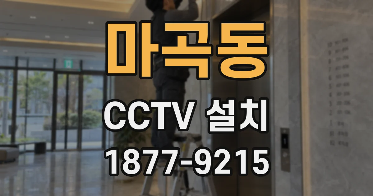 마곡동 CCTV 설치