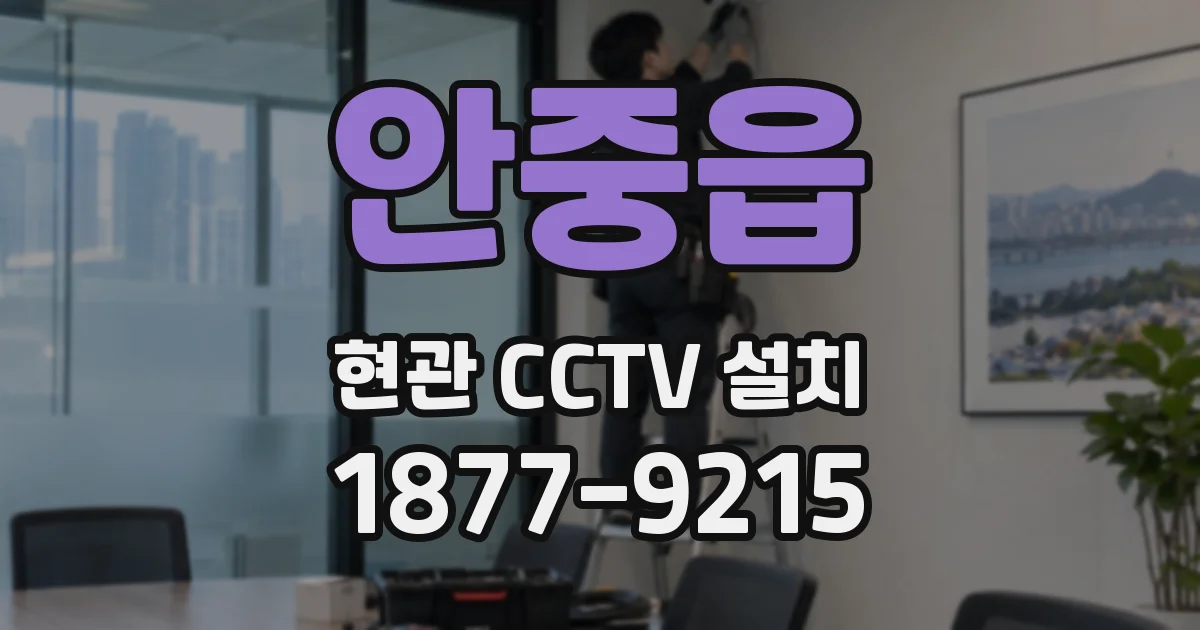 안중읍 현관 CCTV 설치