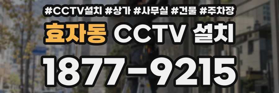 효자동 CCTV 설치