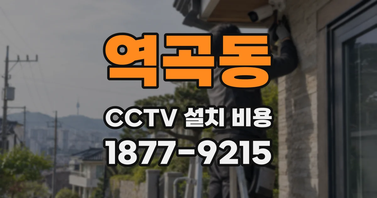 역곡동 CCTV 설치 비용