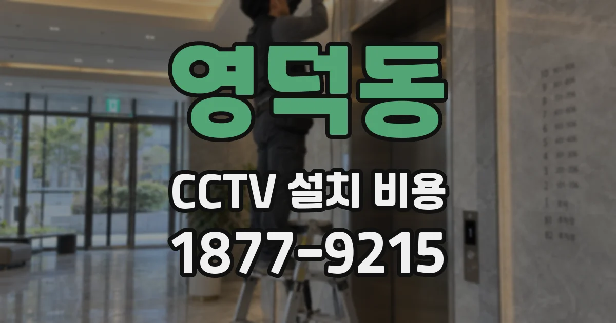 영덕동 CCTV 설치 비용