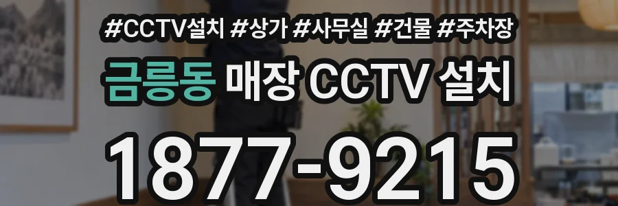 금릉동 매장 CCTV 설치