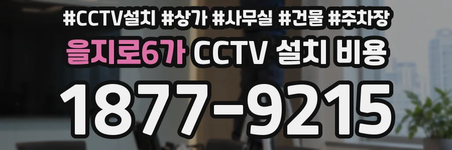 을지로6가 CCTV 설치 비용