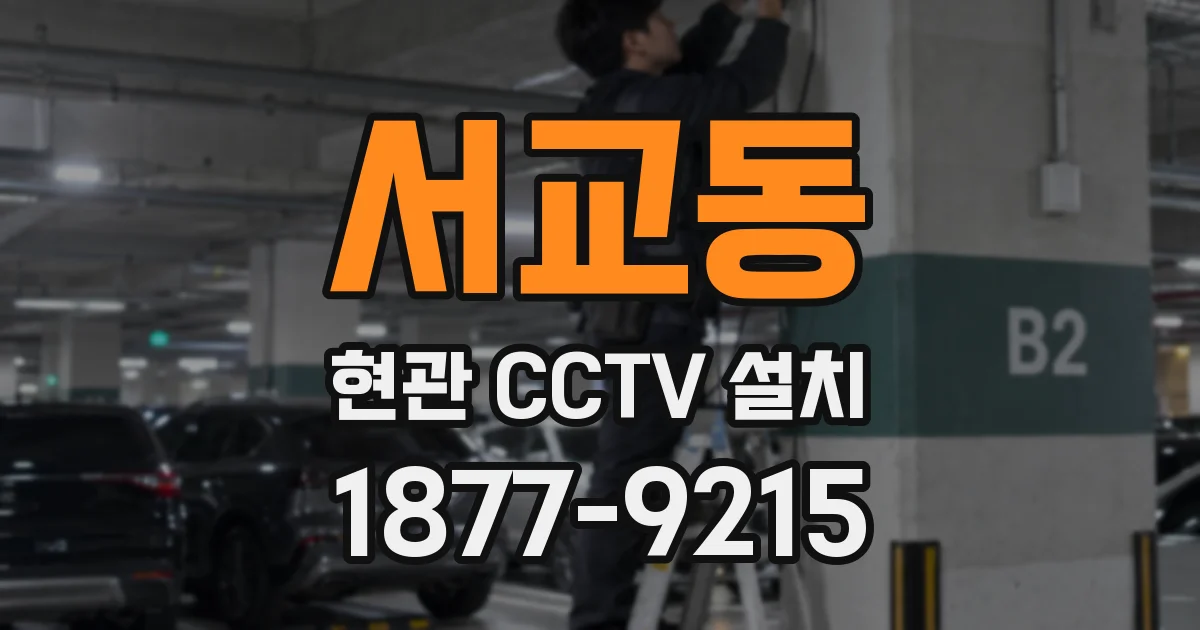 서교동 현관 CCTV 설치