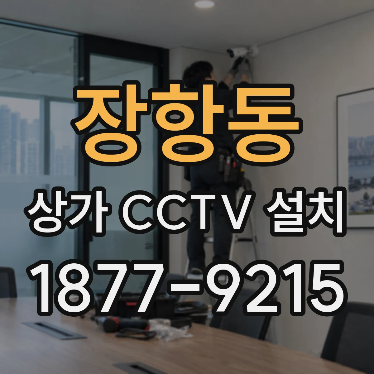 장항동 상가 CCTV 설치