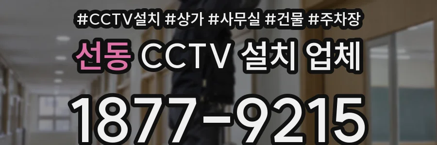선동 CCTV 설치 업체