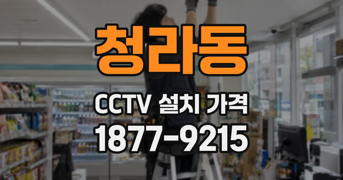 청라동 CCTV 설치 가격