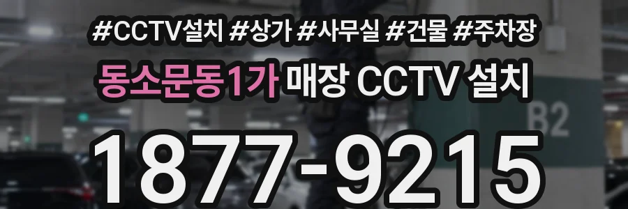 동소문동1가 매장 CCTV 설치