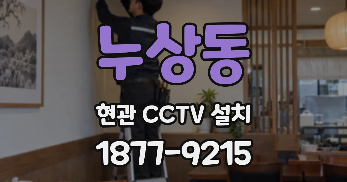 누상동 현관 CCTV 설치