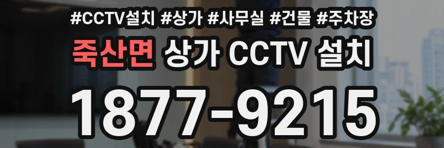 죽산면 상가 CCTV 설치