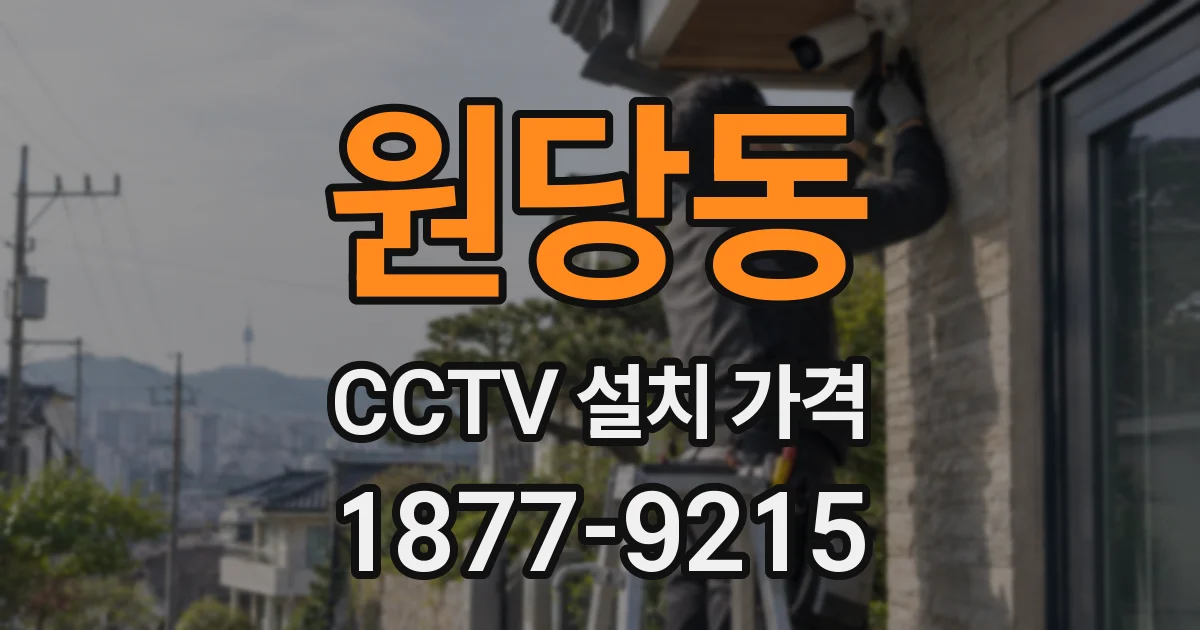 원당동 CCTV 설치 가격