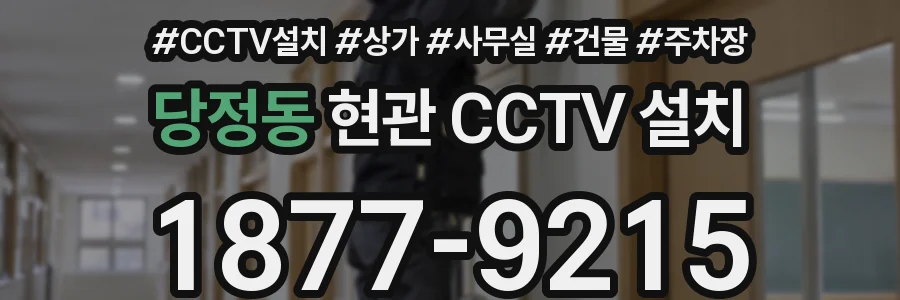 당정동 현관 CCTV 설치
