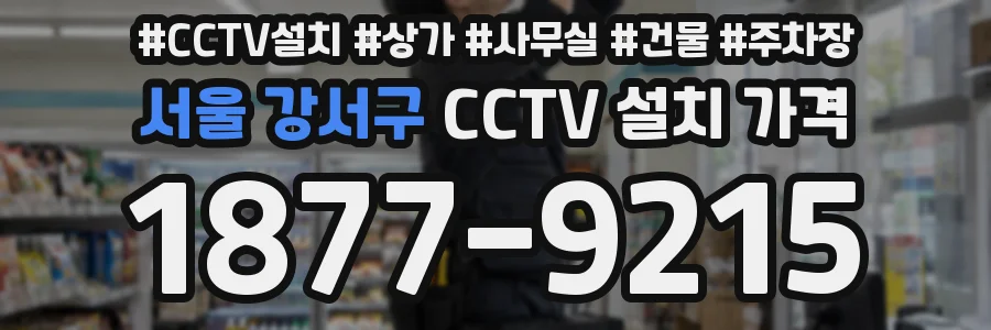 서울 강서구 CCTV 설치 가격