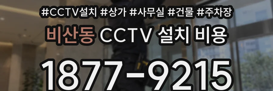 비산동 CCTV 설치 비용